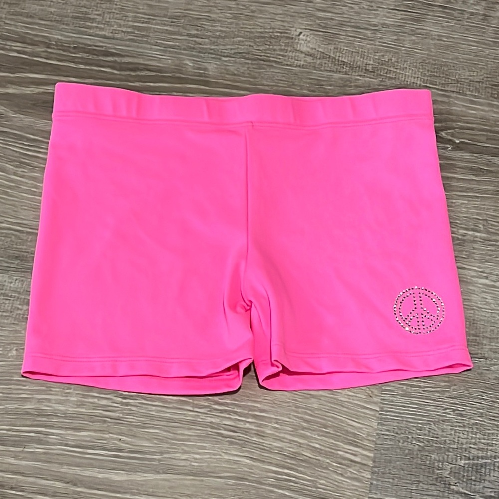 Kids Lucky + Me Spandex Biker Shorts Crystal Peace Sign from Denny’s Lester’s